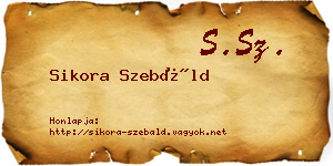 Sikora Szebáld névjegykártya